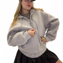 giubbino felpa con doppia zip fun